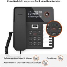 Gigaset Desk 800A・DECT-Telefon・Kabelgebundenes Mobilteil・Freisprecheinrichtung