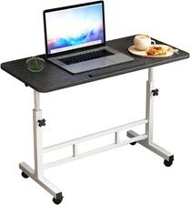 Computertisch mit Rollen Laptoptisch Höhenverstellbar Beistelltisch Schreibtisch