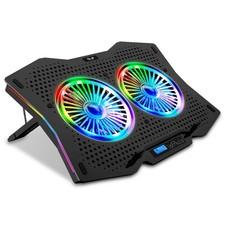 SK Notebook Laptop LCD Kühler RGB Rainbow Ständer Cooler Lüfter 10-18 Zoll R710