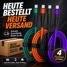 USB C auf USB C Ladekabel Schnell 1m, 2m Kabel für Samsung Xiaomi 60W