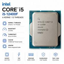 Intel Core i5-12400F Prozessor (4,4 GHz, 6 Kerne, LGA 1700