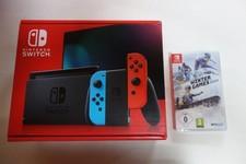 Nintendo Switch Konsole Neon-Rot/Neon-Blau + 1 Spiel Neu & OVP