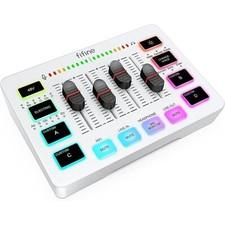 FIFINE Gaming Audio Mixer mit XLR Mikrofon Interface Streaming RGB PC Mixer