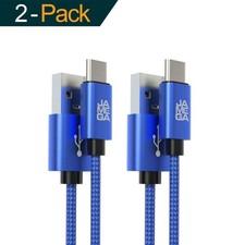 2x 2m USB-C Kabel Blau Schnell Ladekabel Datenkabel für Samsung Huawei