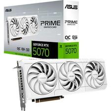 ASUS GeForce RTX 5070 PRIME OC WHITE, Grafikkarte, weiß