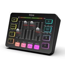 Gaming Audio Mixer Streaming RGB PC Mixer mit XLR Mikrofon Interface Aufnahme