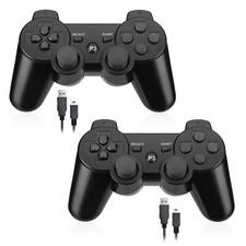 2 Stück Wireless Bluetooth Double-Shock-Controller Gamepad für PS3 PlayStation
