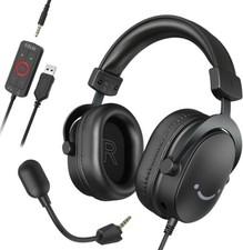 FIFINE Gaming Headset mit Mikrofon Over Ear Kopfhörer mit Kabel USB Headphones