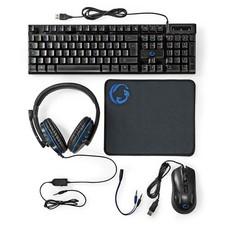 Nedis Gaming Combo Kit 5 in 1 SET Tastatur Headset Maus Mauspad Komplett Setup