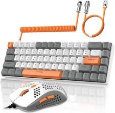 60% Verkabelt mechanische Gaming Tastatur+RGB Maus TKL Compact Layout für PC PS5