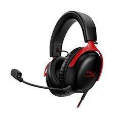 HyperX Cloud III - Gaming-Kopfhörer, schwarz-rot, kabelgebunden, 3,5 mm, USB-C u
