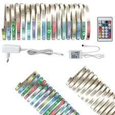 Paulmann Farbwechsel  LED Stripe Set 4,8m RGB + Warmweiß 18,8W 230/12V 12V Lich