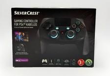 SilverCrest Gaming Controller Schwarz für PS4 PC Kabellos USB-A auf Mikro-USB