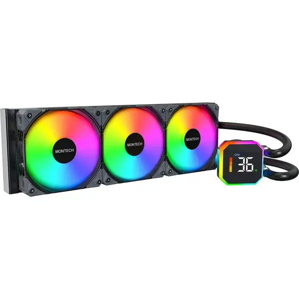 Montech HyperFlow Digital 360, Wasserkühlung schwarz