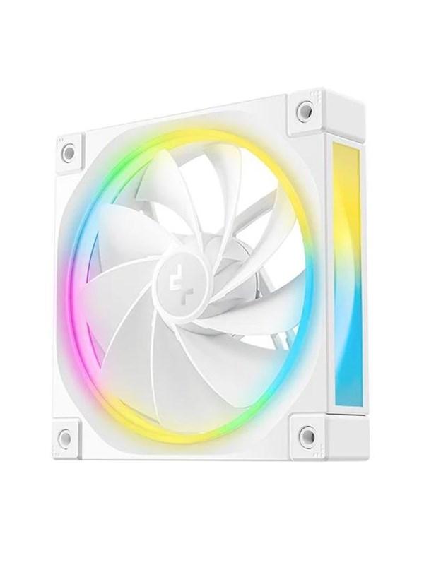 DeepCool FL12R WH - Gehäuselüfter - 120mm - Weiß mit RGB-Beleuchtung - 34 dBA