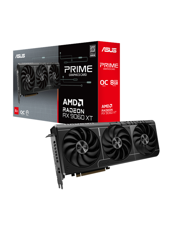 ASUS Radeon RX 9060 XT Prime OC - 8GB GDDR6 RAM - Grafikkarte