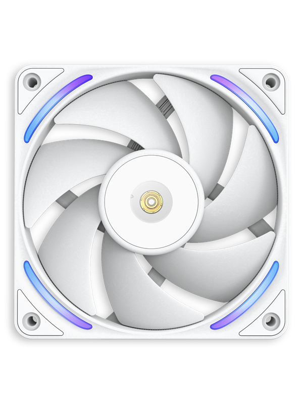 NZXT F120X - Gehäuselüfter - 120mm - Weiß mit RGB-Beleuchtung - 41 dBA