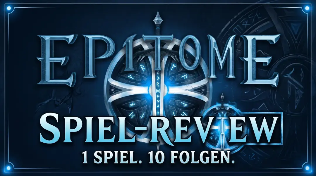 Epitome Spiel-Review, Titelbanner der Serie „1 Spiel 10 Folgen“