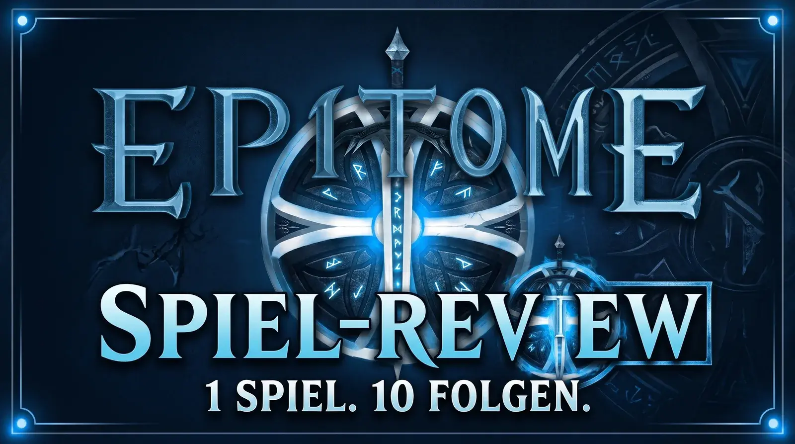 Epitome Spiel-Review, Titelbanner der Serie „1 Spiel 10 Folgen“