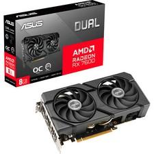 ASUS Radeon RX 7600 DUAL EVO OC, Grafikkarte, schwarz