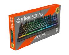 SteelSeries Apex 3 TKL Gaming Tastatur RGB QWERTZ DE Schwarz IP32