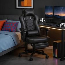 Gaming Stuhl Ergonomischer Bürostuhl Drehstuhl Höhenverstellbar Kunstleder Neu