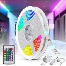 2-10m LED Band Streifen RGB Stripe Lichtleiste Lichtschlauch Farbwechsel TV