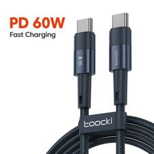Schnell Ladekabel USB-C auf USB-C Kabel 480Mbps 60W Datenkabel Typ-C für Samsung