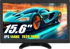 15.6 Zoll Monitor FHD 1080p 144HZ f. PC Computer Gaming Überwachung HDMI VGA RAC