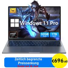 Blackview GamiBook 8 Laptop 16Zoll AMD Ryzen™ 7 7735HS 32GB 1TB Win 11Pro WIFI 6