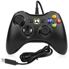 Für Microsoft Xbox 360 PC wired Controller Gamepad Kabelgebunden USB Schwarz