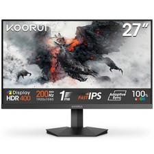 KOORUI G2711P 27 Zoll FHD 200Hz schneller IPS Gaming Monitor 1ms HDMI/DP