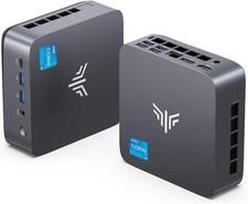 NIPOGI 4K Mini PC Intel i5 12450H 24GB LPDDR5 512GB SSD WIFI6 BT Windows 11 Pro