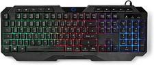 Nedis Gaming Tastatur LED Keyboard DE-Layout USB QWERTZ Beleuchtet Tastatur