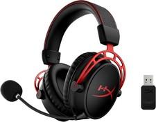 HyperX Cloud Alpha Wireless Gaming Headset DTS X 300h PC PS4 PS5 Rot Schwarz