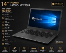 14" Premium Laptop / Notebook | Intel N3350 | Windows 10 Pro | Anthrazit • TOP Z