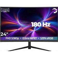 GAMEPOWER T40 Curved Monitor 24 zoll Gaming FullHD 180hz 0,5ms HDMI Lautsprecher
