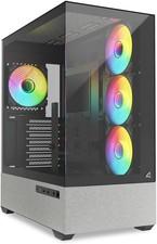 Sharkoon AK7 ATX PC-Gehäuse ARGB Computergehäuse Gaming PC-Case Schwarz