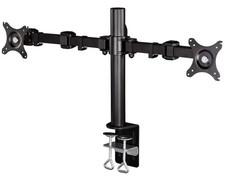 Hama Dual Monitor-Arm 21" 23" 24" 26" Schwenkarm Tisch-Halterung Doppel-Halter