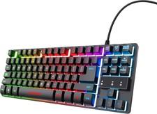 Trust Gaming Tastatur RGB LED Beleuchtet PC Keyboard USB DE Layout QWERTZ