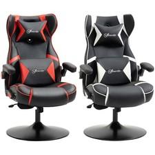 Gamingsessel mit Wippfunktion Gaming Stuhl mit Lautsprecher Bürostuhl PU