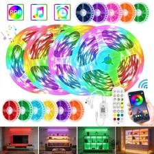 RGB LED Stripe Leiste Streifen Lichtband Dimmbar Wasserdicht Lichterkette 1m-30m
