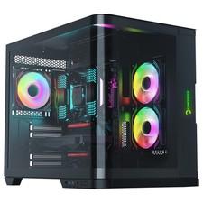GAMEPOWER Vertex Curved PC Gehäuse ATX Mid Tower 3xLüfter +750W 80 Plus Netzteil