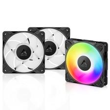 ARCTIC P12 Pro A-RGB (3 Pack) Premium PC Lüfter 120mm PWM Case Fan 4-Pin Gehäuse