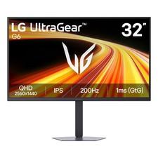 LG UltraGear G6 32 Zoll QHD-Gaming-Monitor mit 200 Hz32G620B mit sRGB 99 Typ.1