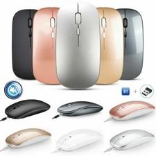 Maus USB Kabellos Bluetooth/ Wireless Gaming Funkmaus 2.4Ghz Aufladbar Notebook