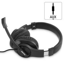 Hama PC Office Stereo Headset HS-P350 On Ear Kopfhörer Mikrofon Call Center Büro