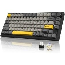 AJAZZ AK820PRO 75% TKL Mechanische Tastatur, 2.4G Wireless/BT5.1/USB-C verkabelt