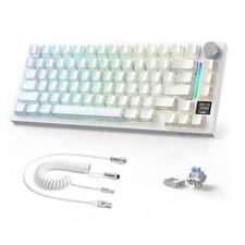 ATTACK SHARK X820 Ultra 75% Kabellose mechanische Gaming-Tastatur mit Kabel RGB