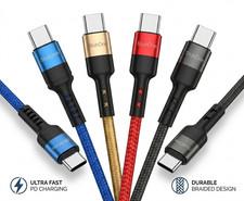 Schnell Ladekabel USB-C auf USB-C 60W Typ C Datenkabel für Samsung Huawei Xiaomi